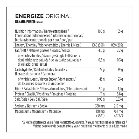 PB Energize Orig. 15X55G BANANA PUNCH -zdjęcie numer 2