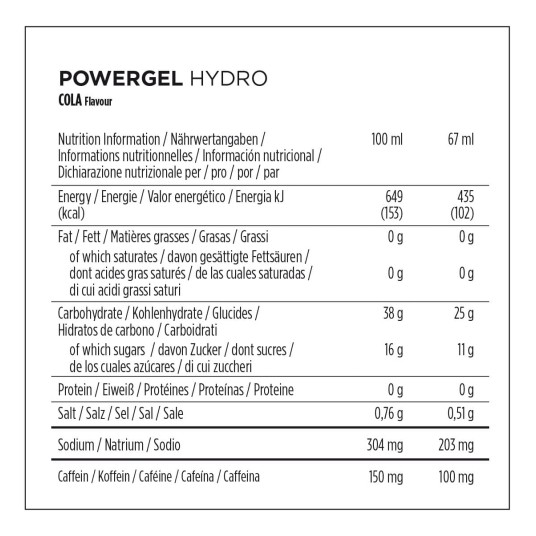 PB PowerGel HYDRO 24X67ml COLA+C -zdjęcie numer 3