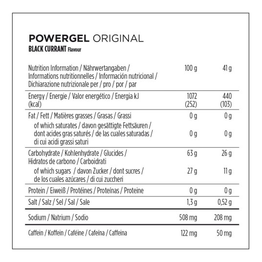 PB PowerGel ORIGINAL 24X41g BLACK CURRANT+C -zdjęcie numer 3