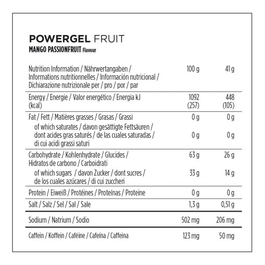 PB PowerGel ORIGINAL 24X41g MANGO-Passionfruit+C -zdjęcie numer 3