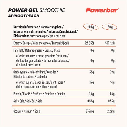 PB PowerGel SMOOTHIES 16X90G MANGO APPLE -zdjęcie numer 3