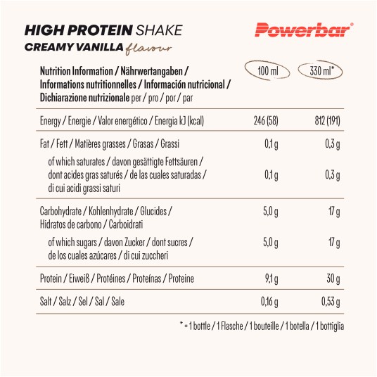PB PROTEIN SHAKE 12X300ml CREAMY Vanilla -zdjęcie numer 2