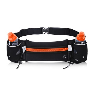 2 BOTTLE RUNNNIG BELT NEON Pomarańczowy