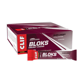 CLIF ENERGY CHEWS 18x60g CHERRY + CAFFEINE