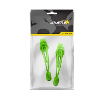 Lock Shoelaces NEON GREEN/STRIP