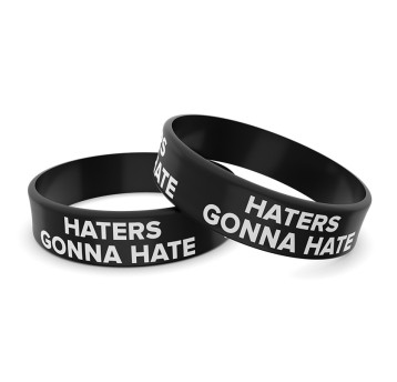 Opaska silikonowa 03 HATERS GONNA HATE