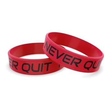 Opaska silikonowa 10 NEVER QUIT