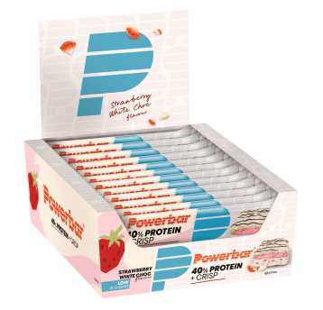 PB Protein+ 40% CRISP 12X40g Strawberry WHITE CH