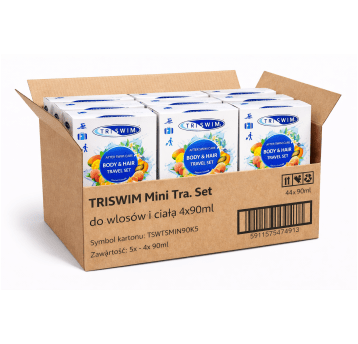 TRISWIM 5x Mini Tra. Set do włosów i ciała 4x90ml