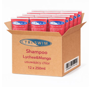 TRISWIM Szamp usuwający chlor Liczi&Mango 12x250ml